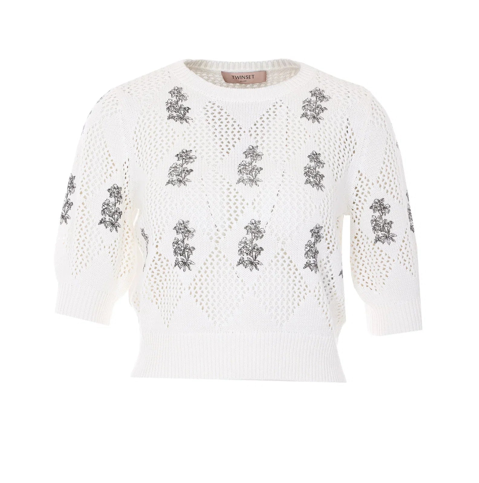Twinset Embroidered Detailed Knitted Top