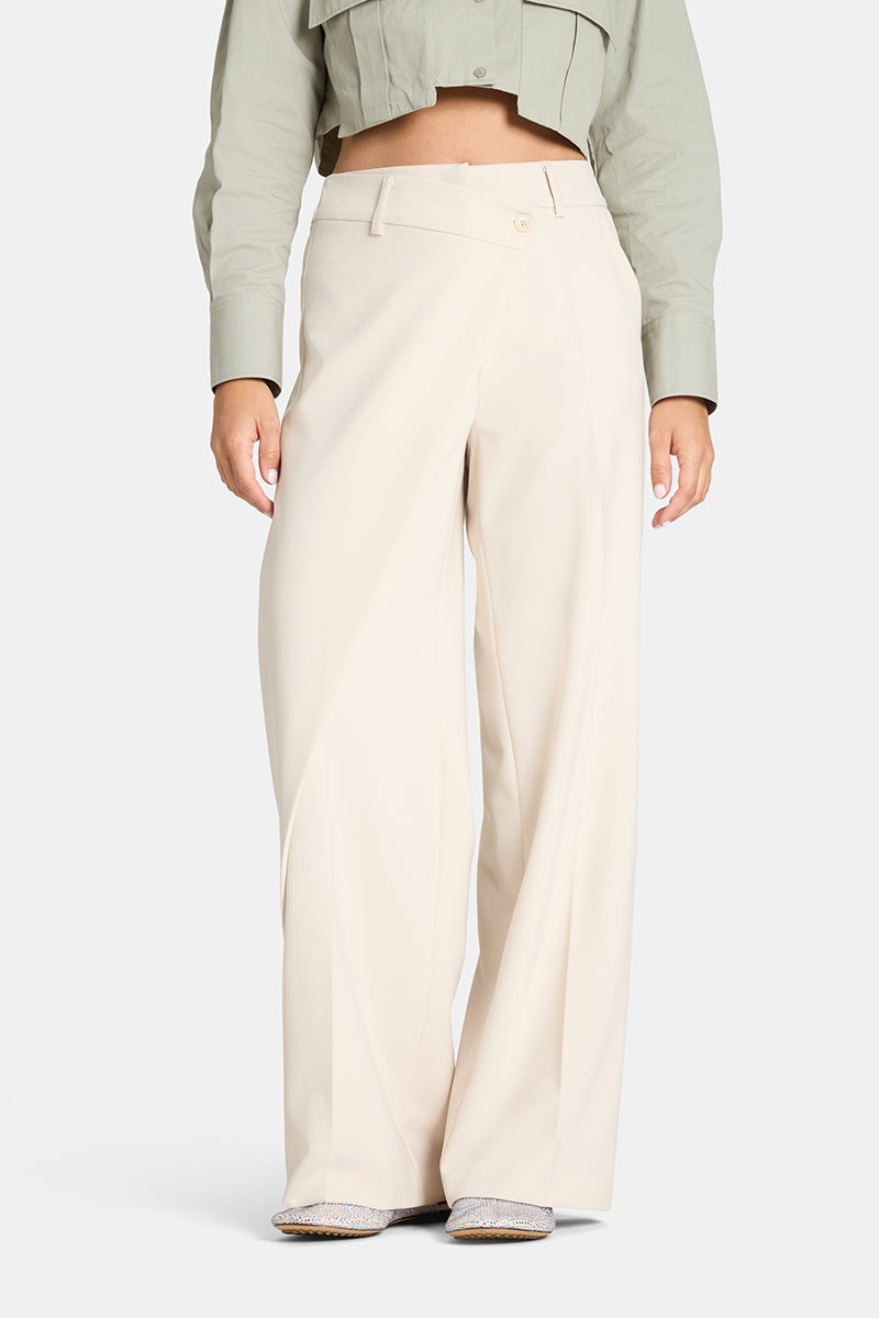 Cambio Anais Wrap Front Icing Tailored Flow Pants