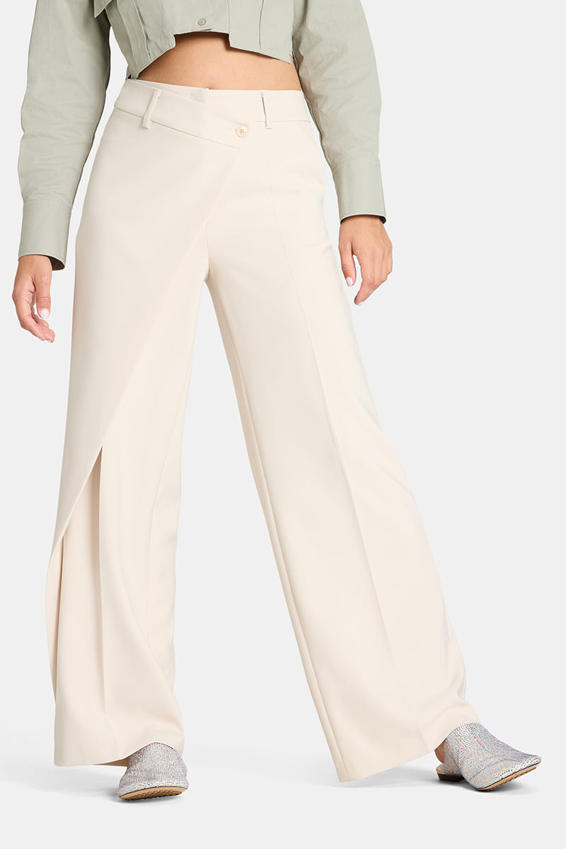 Cambio Anais Wrap Front Icing Tailored Flow Pants