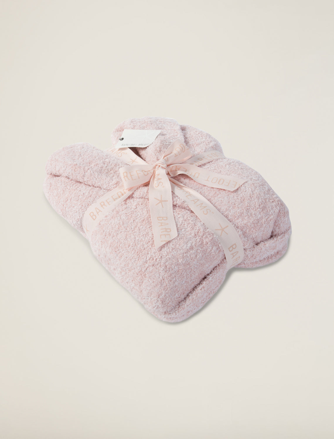 Barefoot Dreams Peignoir adulte Cozychic pour femme Rose poudré chiné/Blanc