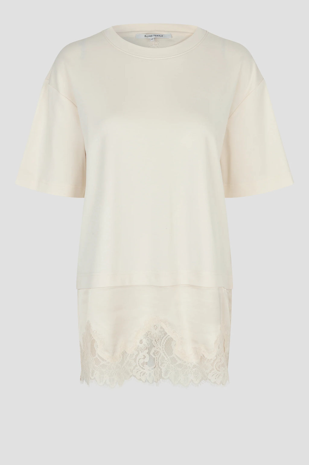 Second Female Vaccara Lace Tee - Egret
