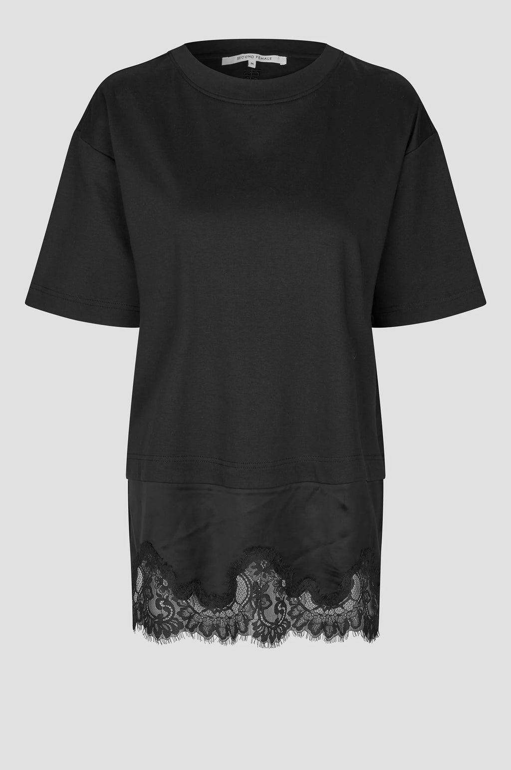 Second Female Vaccara Lace Tee - Black