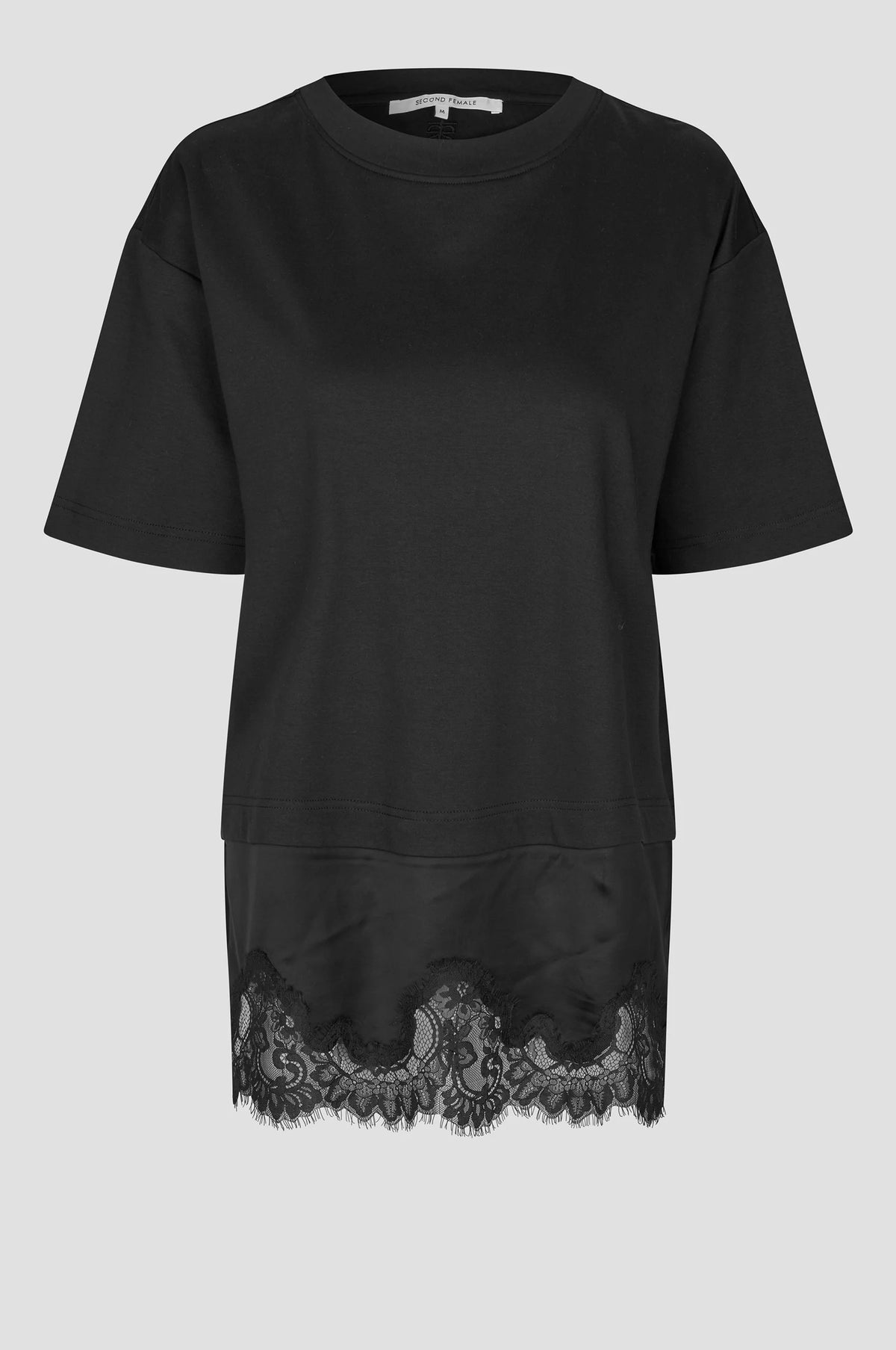 Second Female Vaccara Lace Tee - Black
