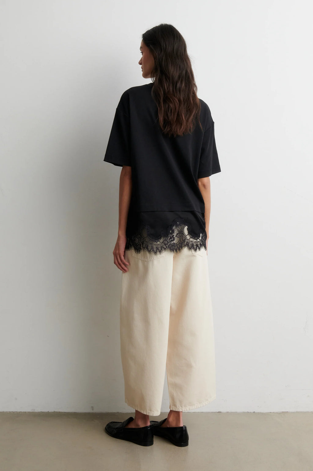 Second Female Vaccara Lace Tee - Black