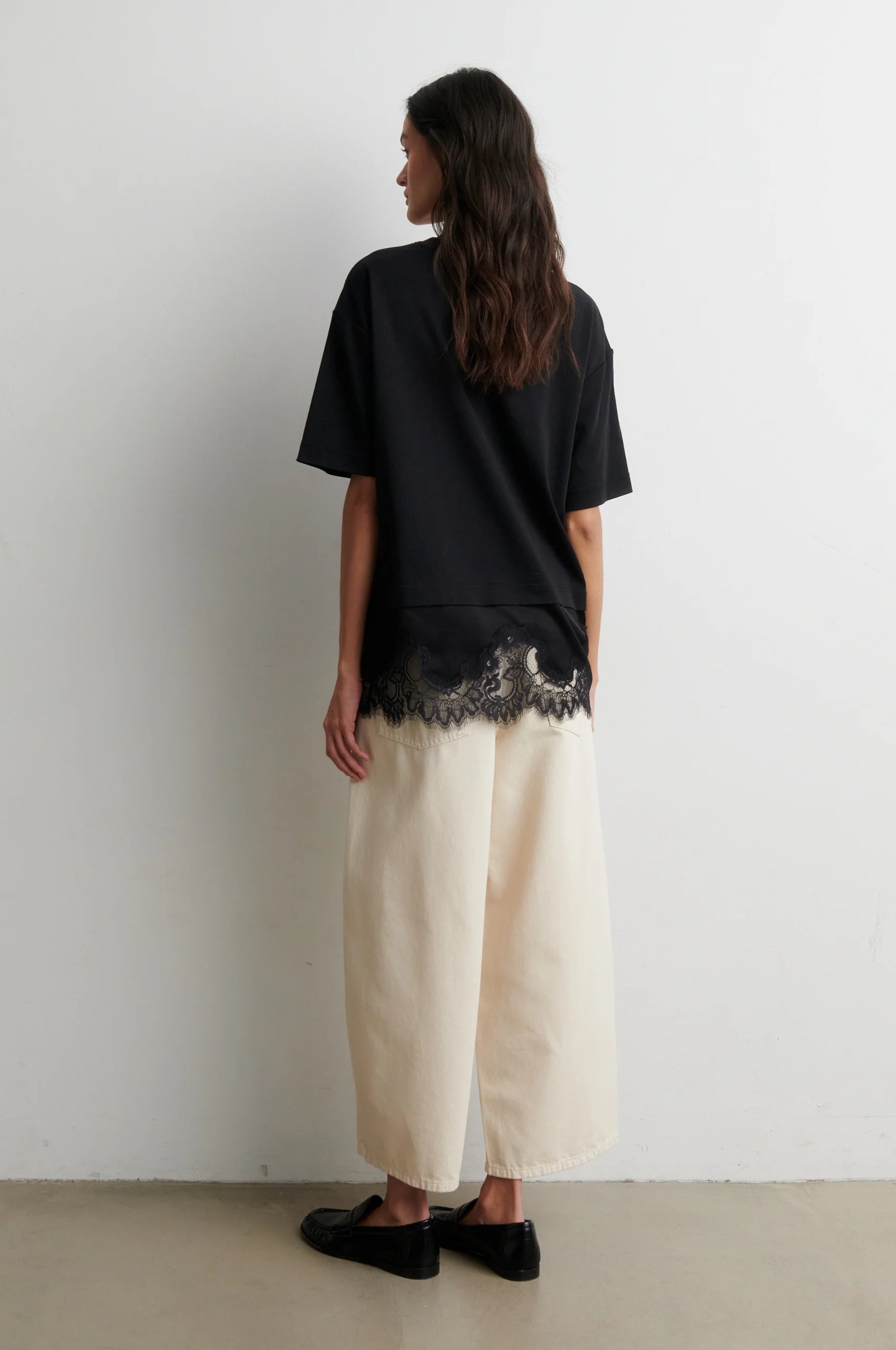 Second Female Vaccara Lace Tee - Black