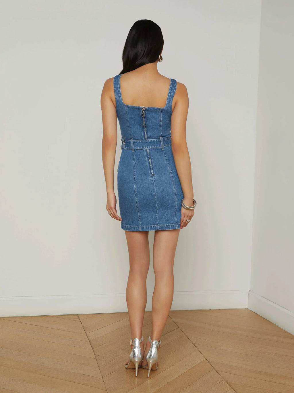 L’Agence Idy Button-Front Dress