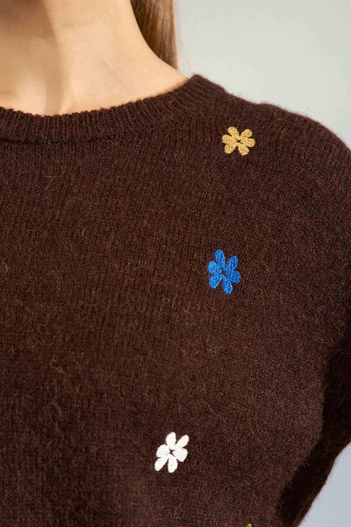 Numph Nuflorie Pullover - Black Coffee