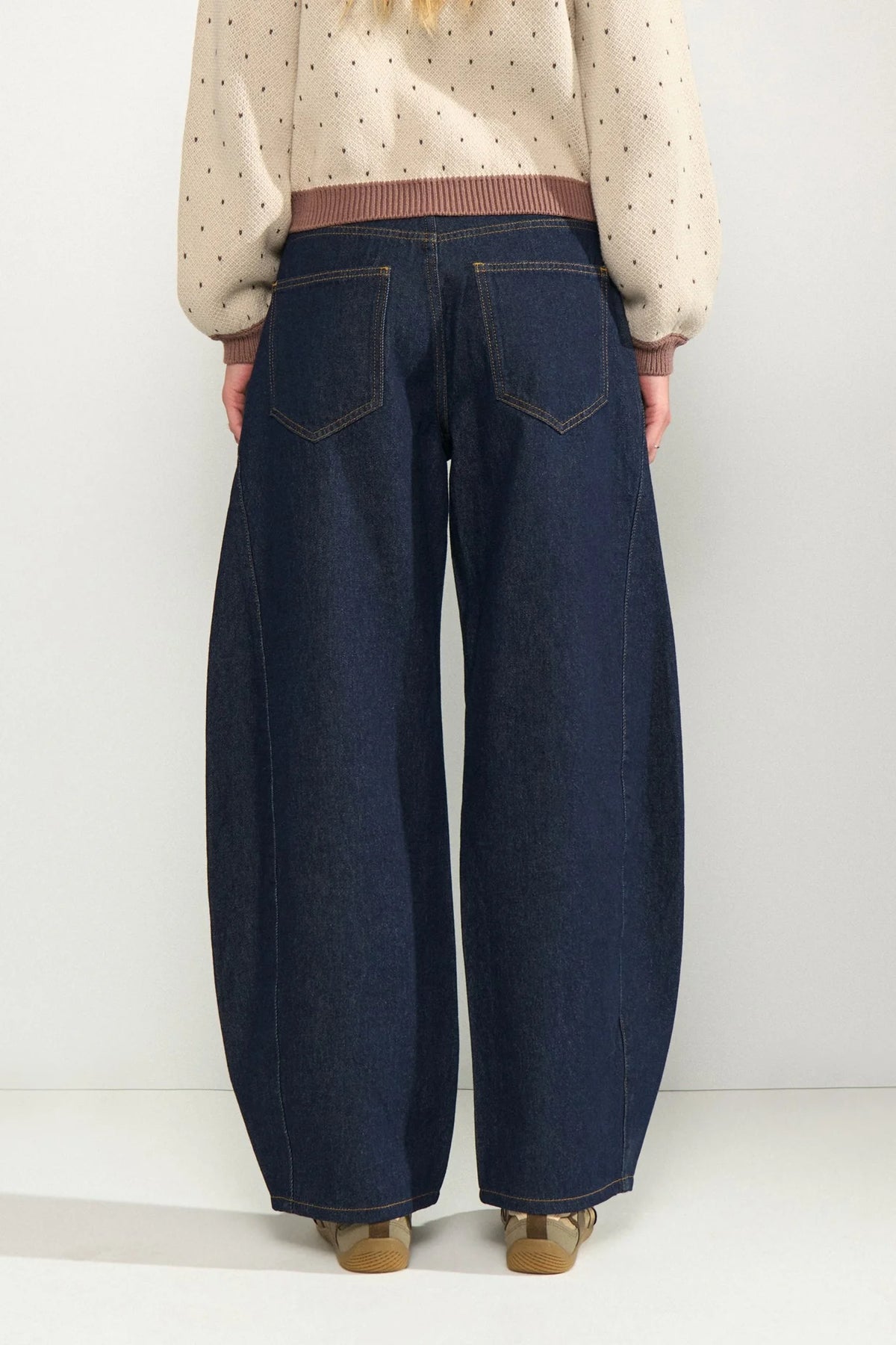 Numph Nuamsterdam HR Barrel Jeans - Dark Blue Denim