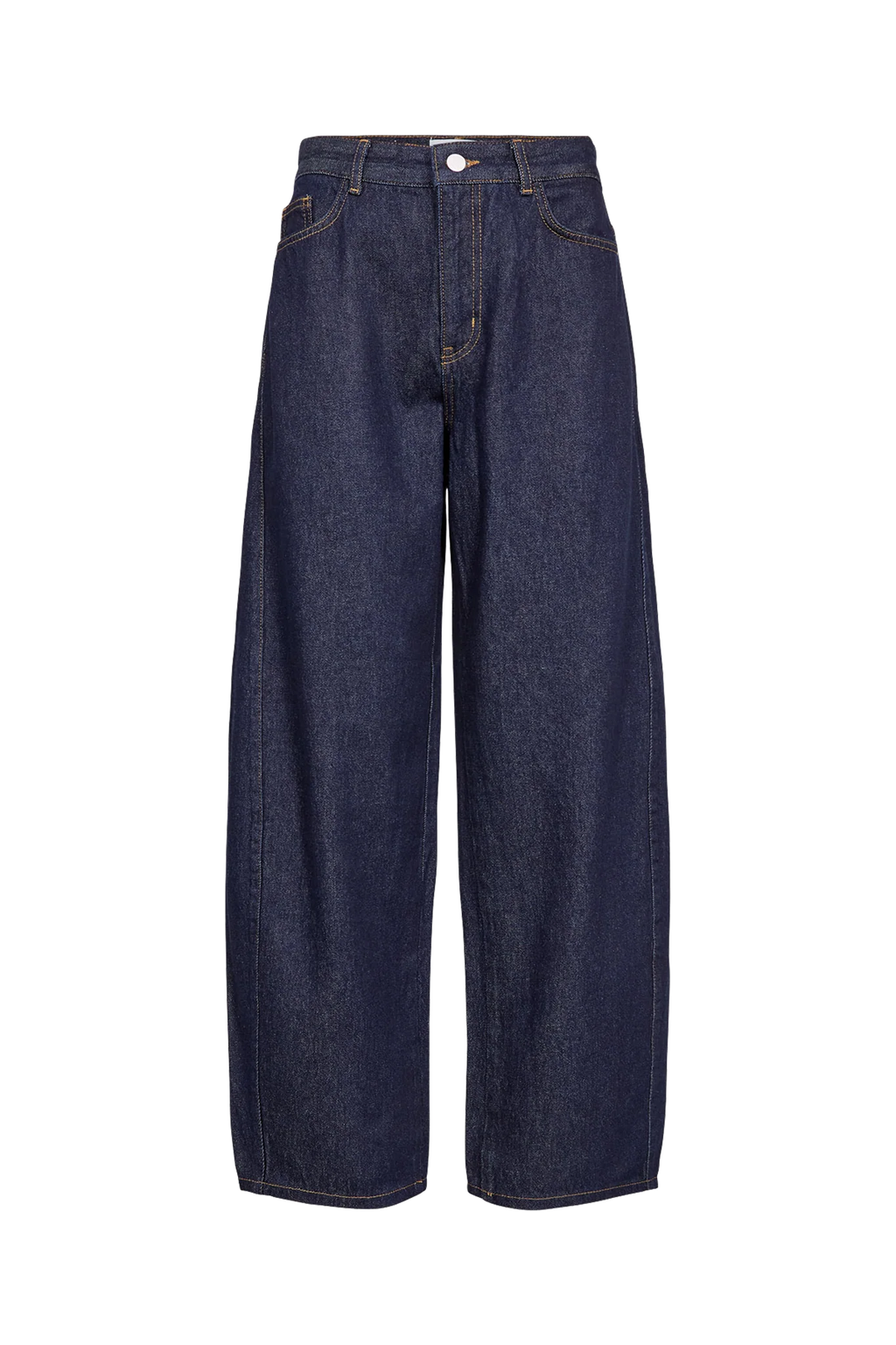 Numph Nuamsterdam HR Barrel Jeans - Dark Blue Denim