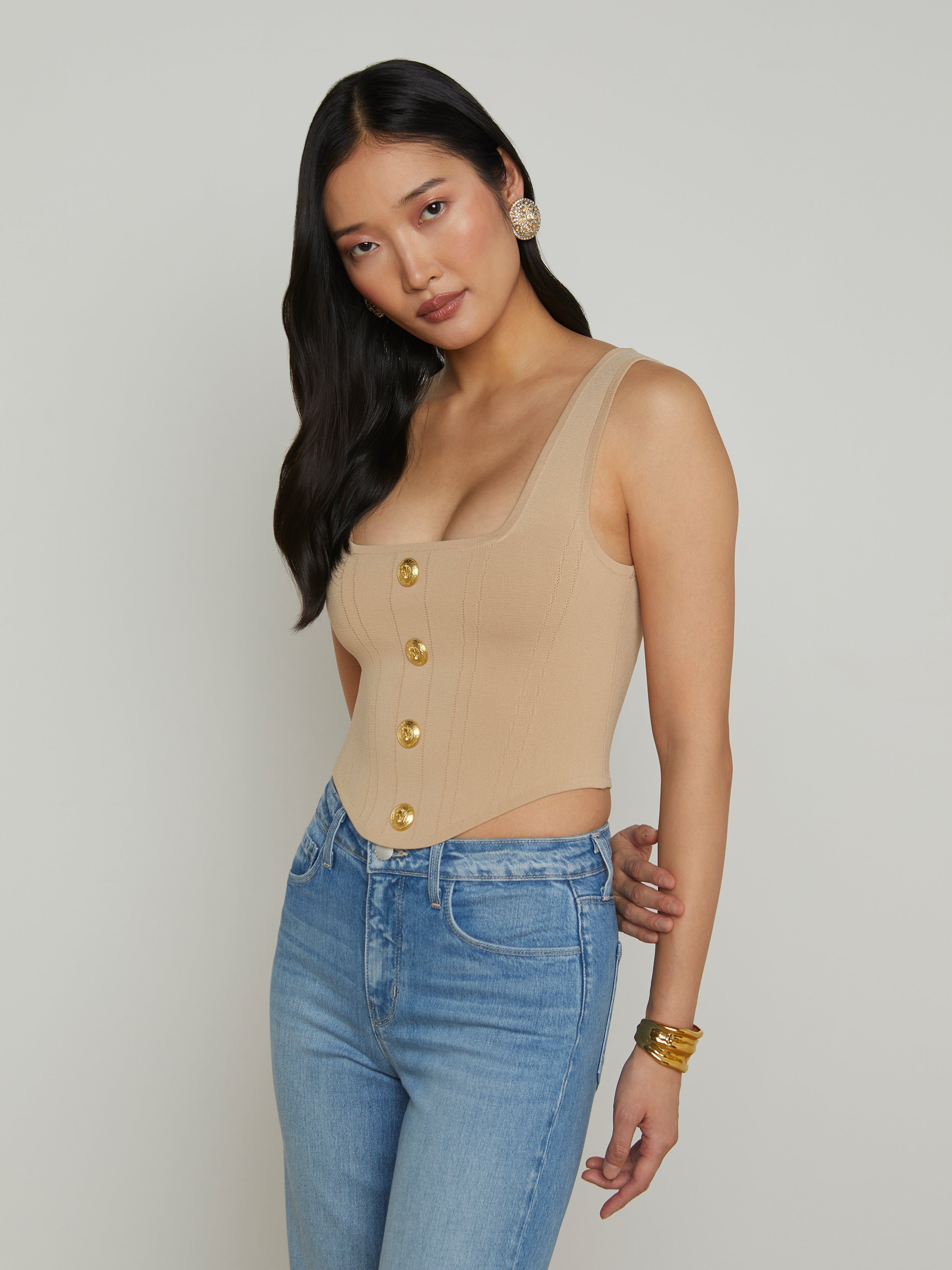 L'Agence Saga Bustier Top