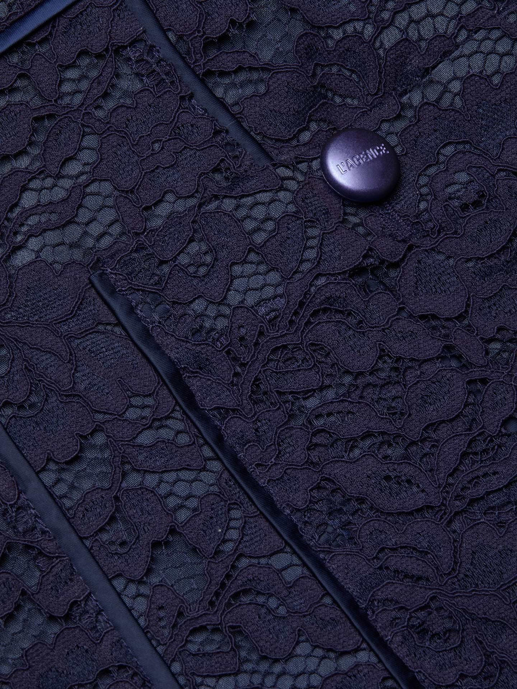L'Agence Riven Lace Aline Mini Skirt Midnight
