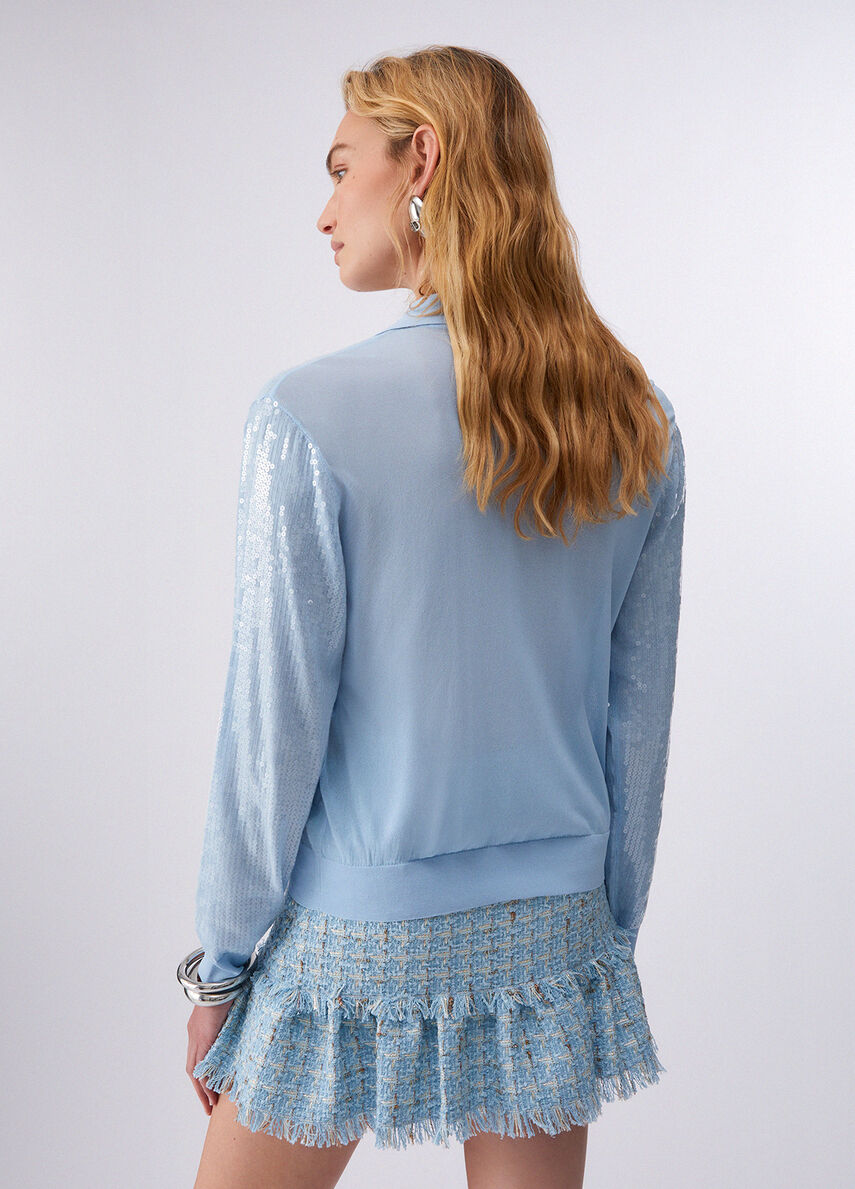 Liu Jo - Blue Sequin Top