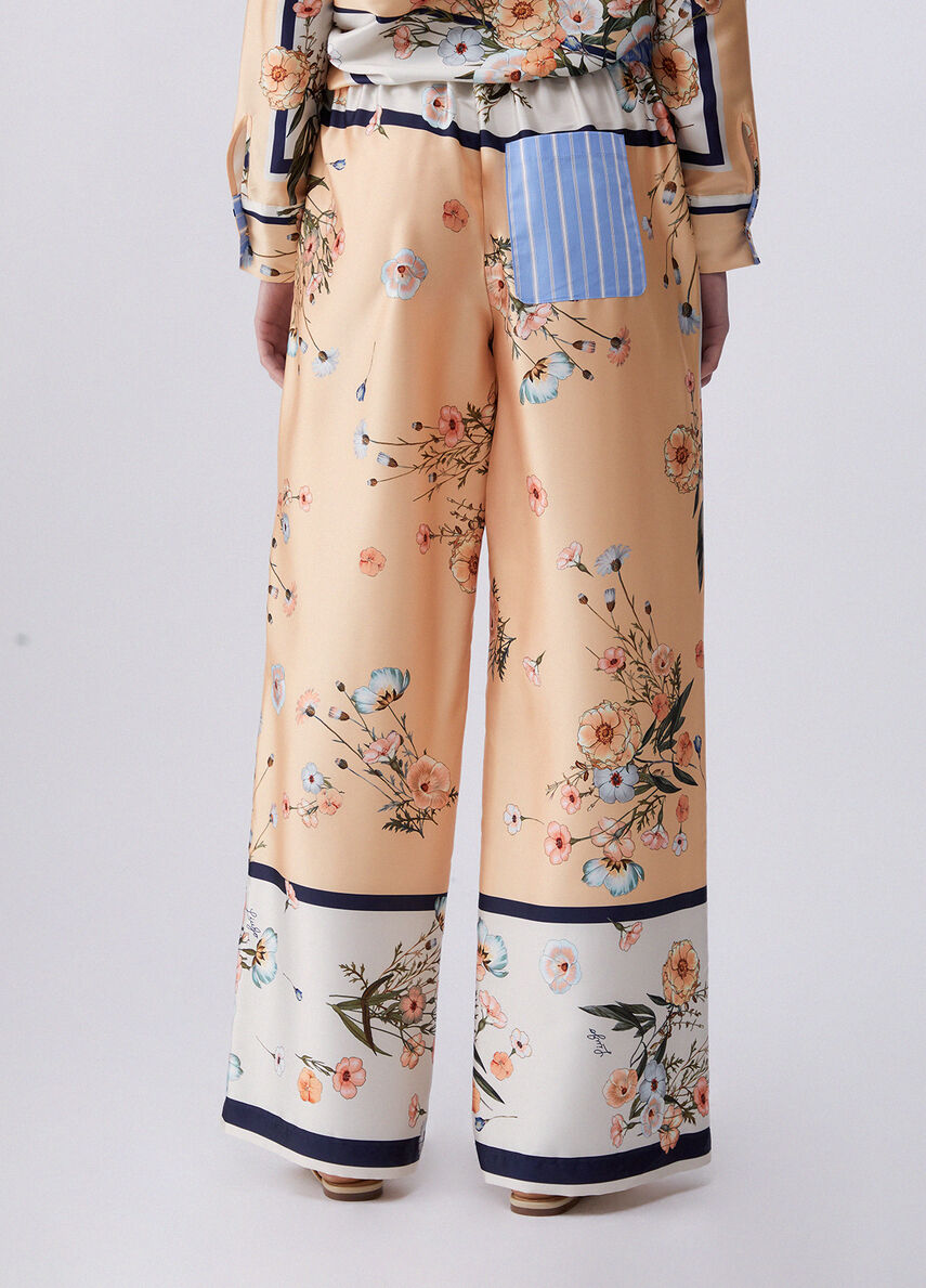 Pantalon en twill Liu Jo Blossom
