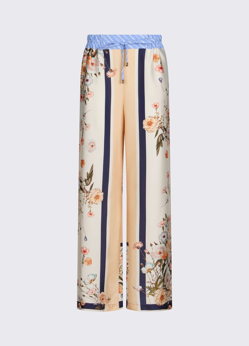 Pantalon en twill Liu Jo Blossom