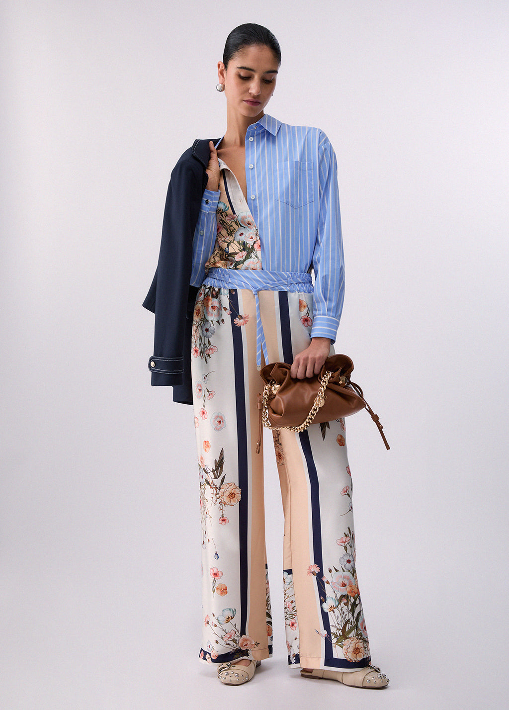 Pantalon en twill Liu Jo Blossom