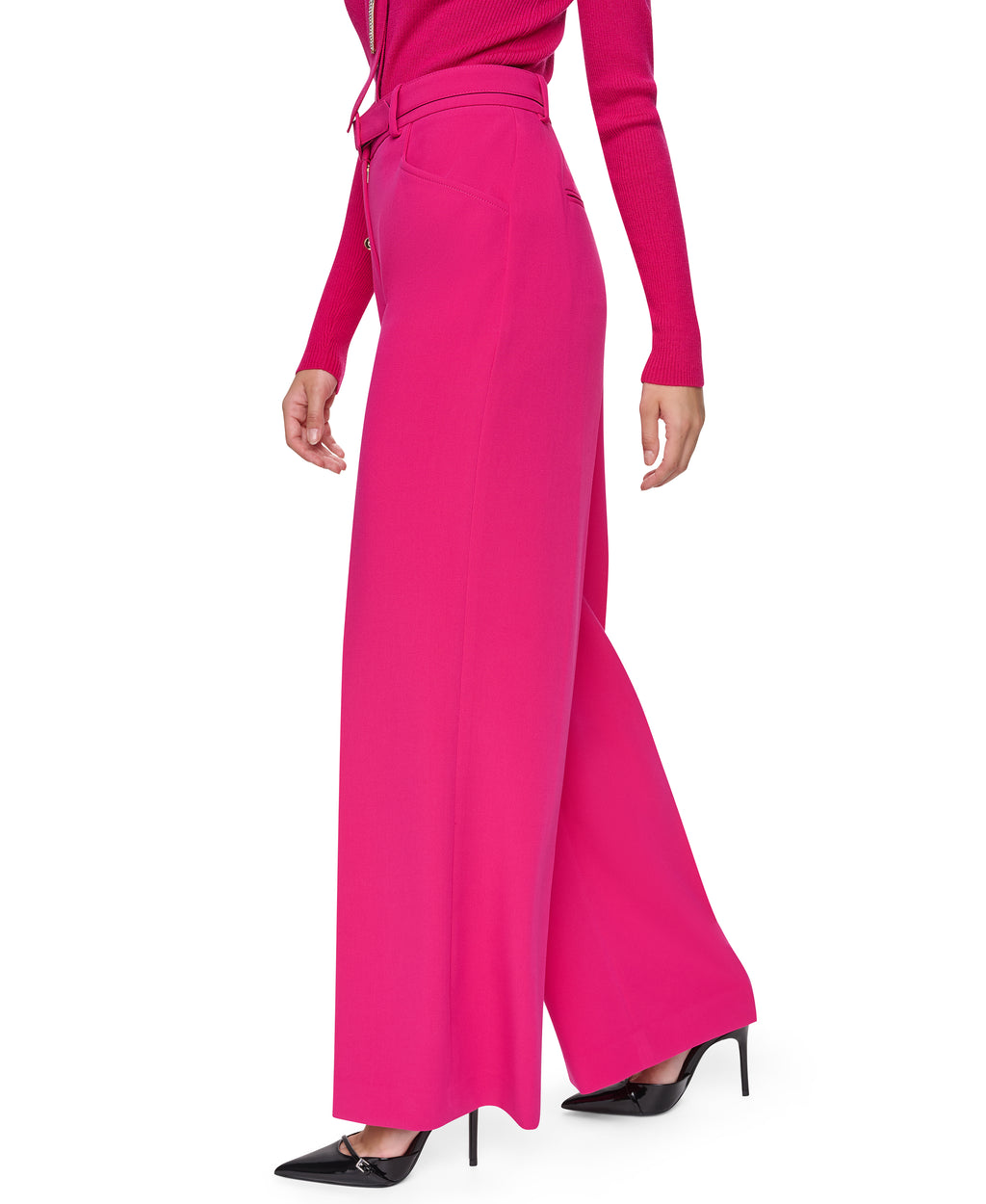 Sonia Rykiel High-waist straight belted pant