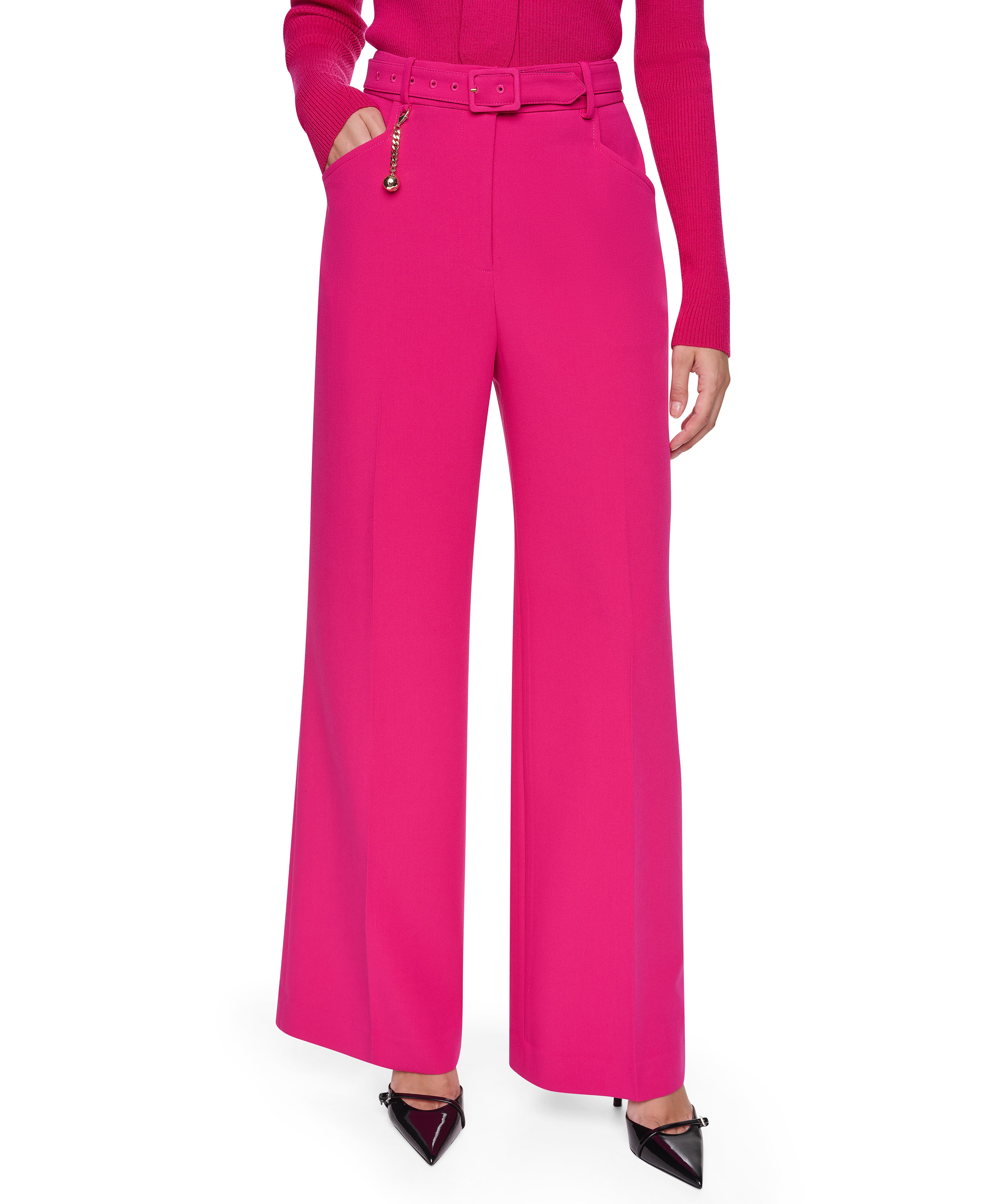 Sonia Rykiel High-waist straight belted pant