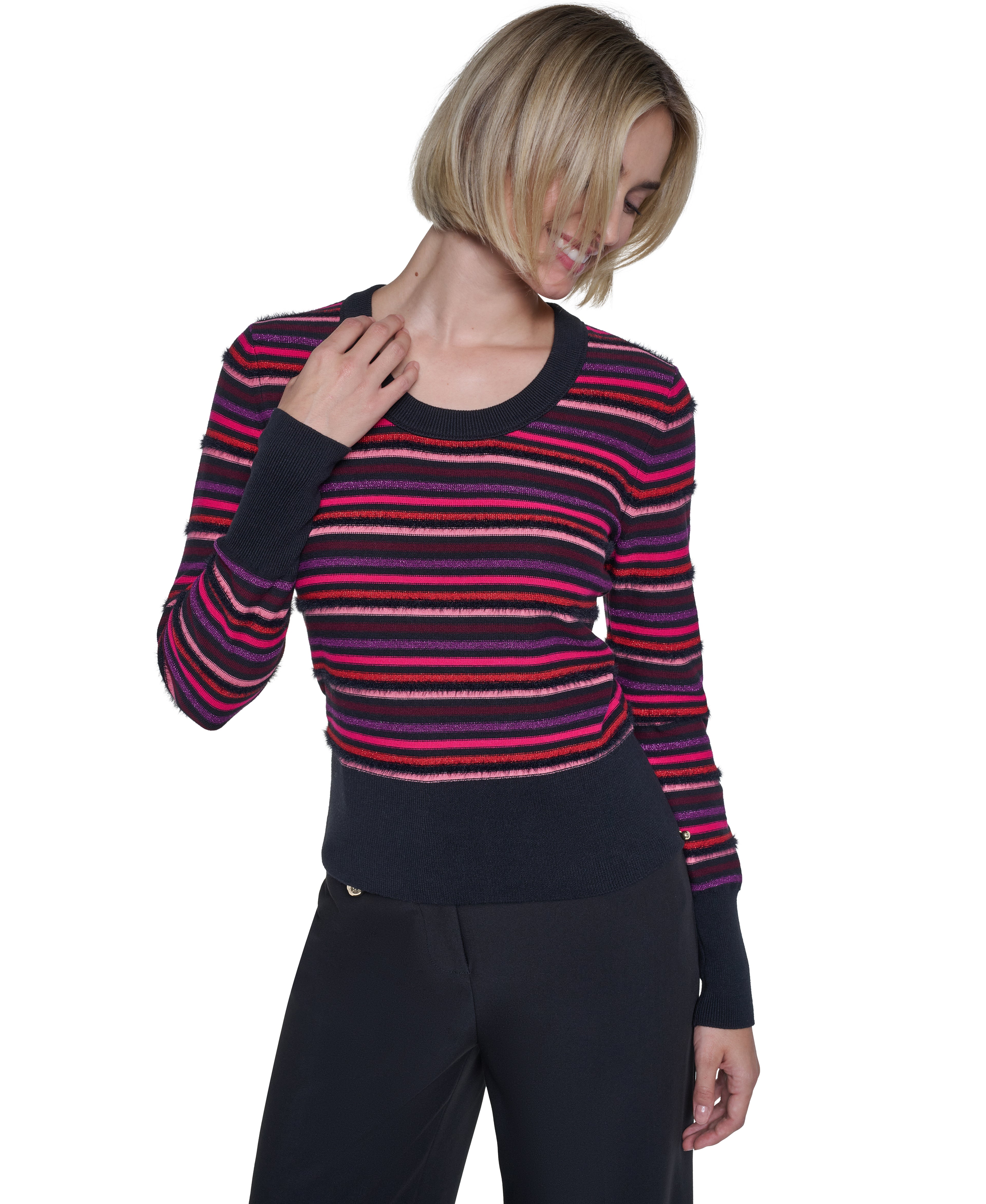 Sonia Rykiel Striped combo poorboy