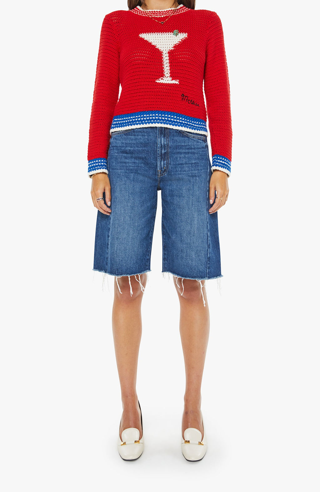 Mother The Mini Pullover Bottoms Up