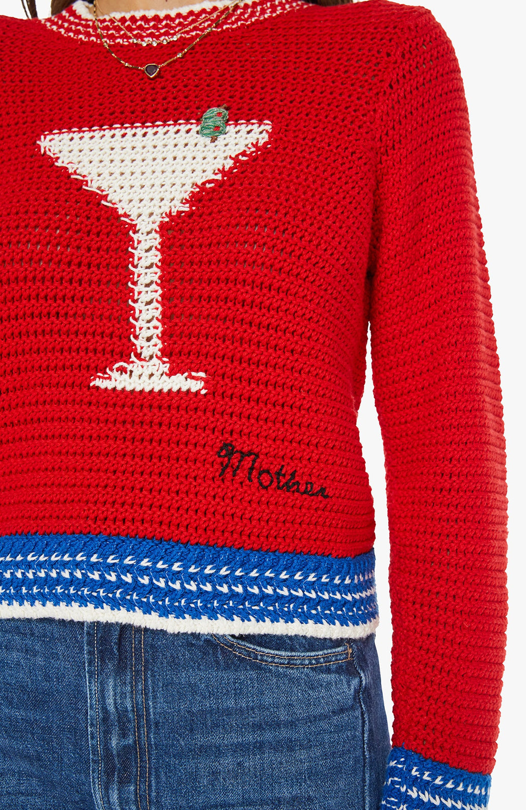 Mother The Mini Pullover Bottoms Up