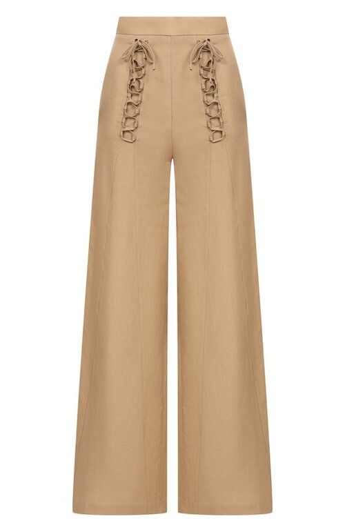 Pantalon en lin et lyocell Twinset