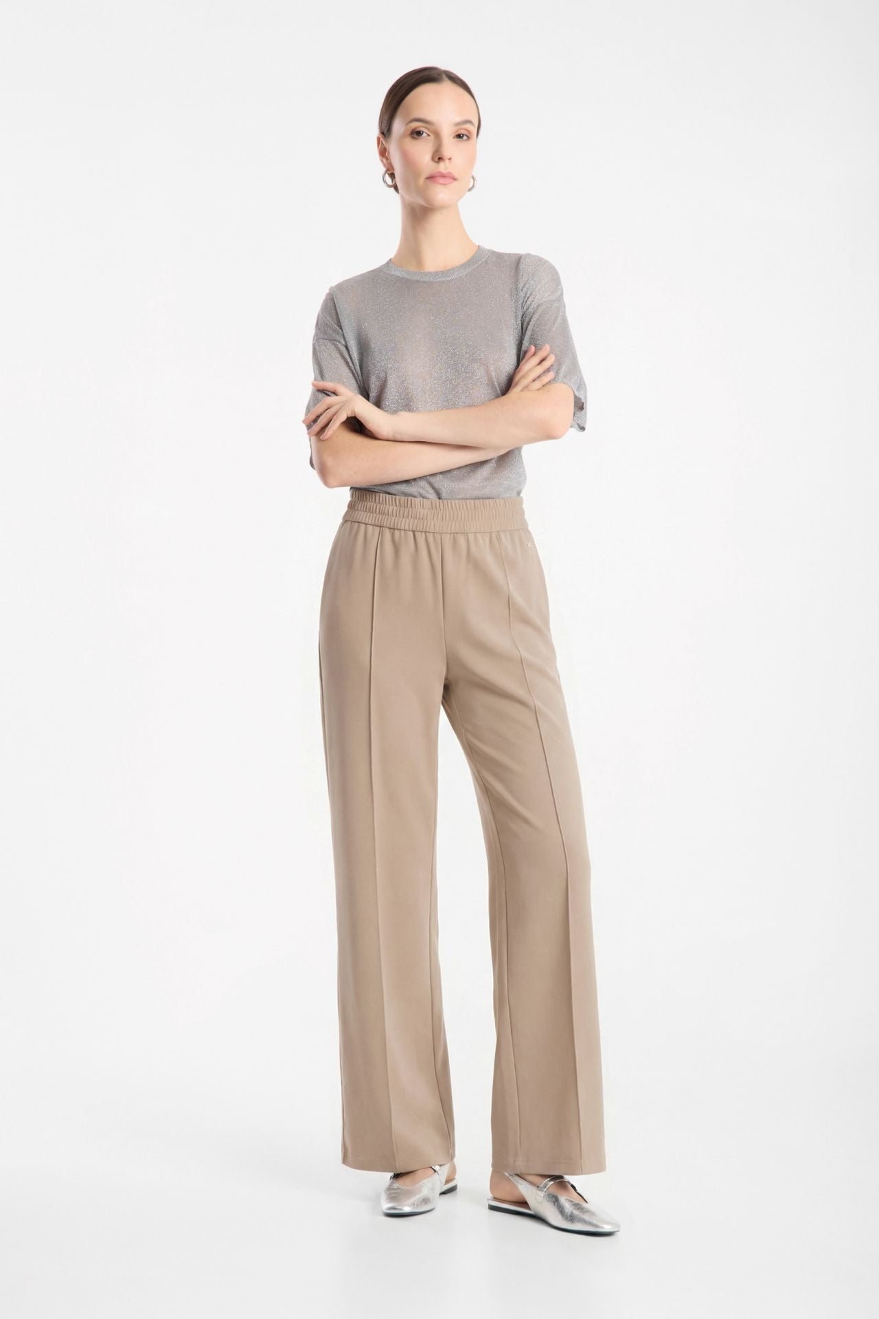 Raffaello Rossi Cosmea Pant - Warm Taupe