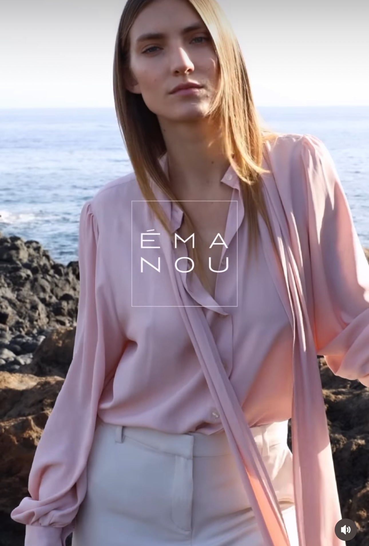 Emanou Alexandra Silk Blend Relaxed Fit Blouse