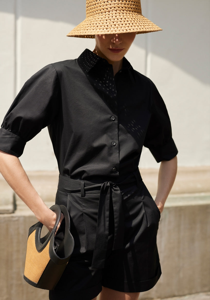 Emanou Zoe Shorts Black/Espresso