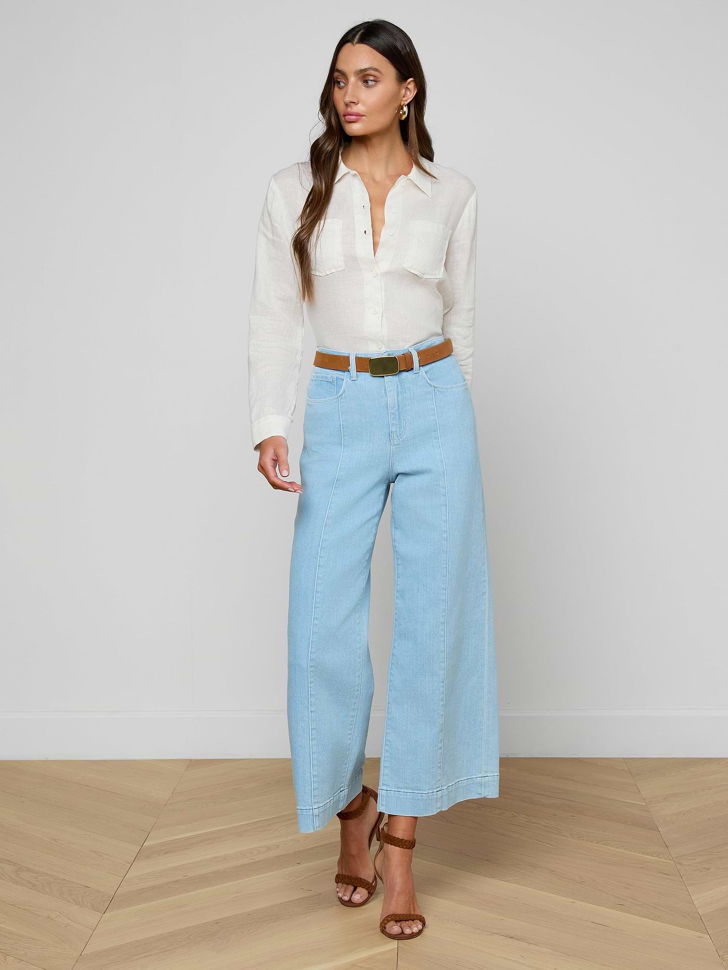 L'Agence Houston HR Crop Seam Wide Bayridge