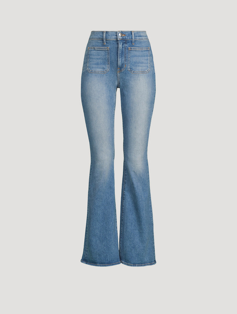 Veronica Beard Beverly High Rise Skinny Flare Jeans