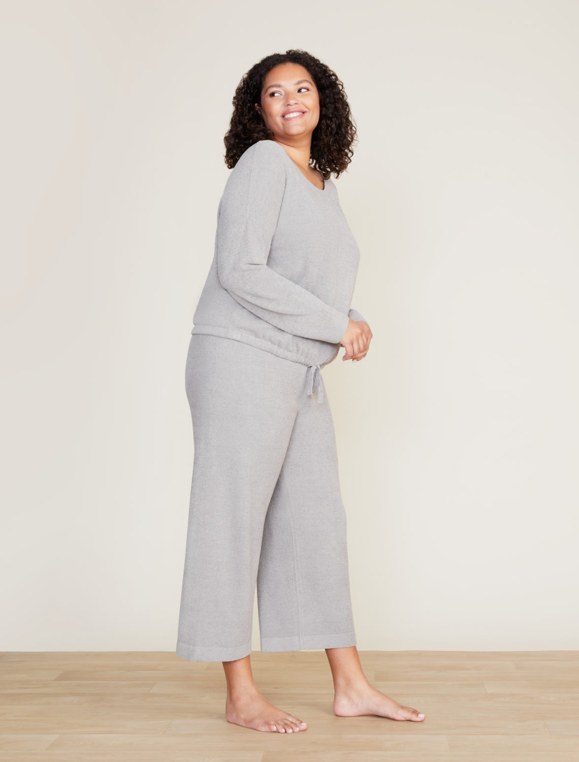 Barefoot Dreams Ultra LiteSlouchy Pullover Dove Gray