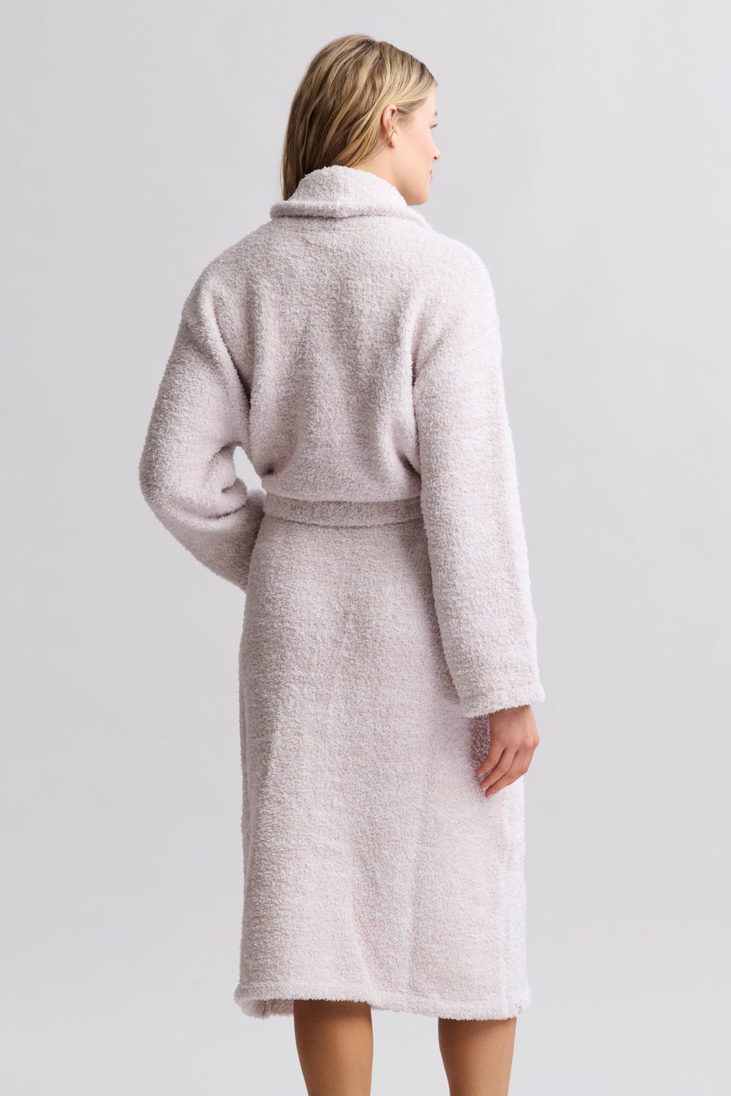 Barefoot Dreams Peignoir adulte Cozychic pour femme Pierre chinée/Blanc