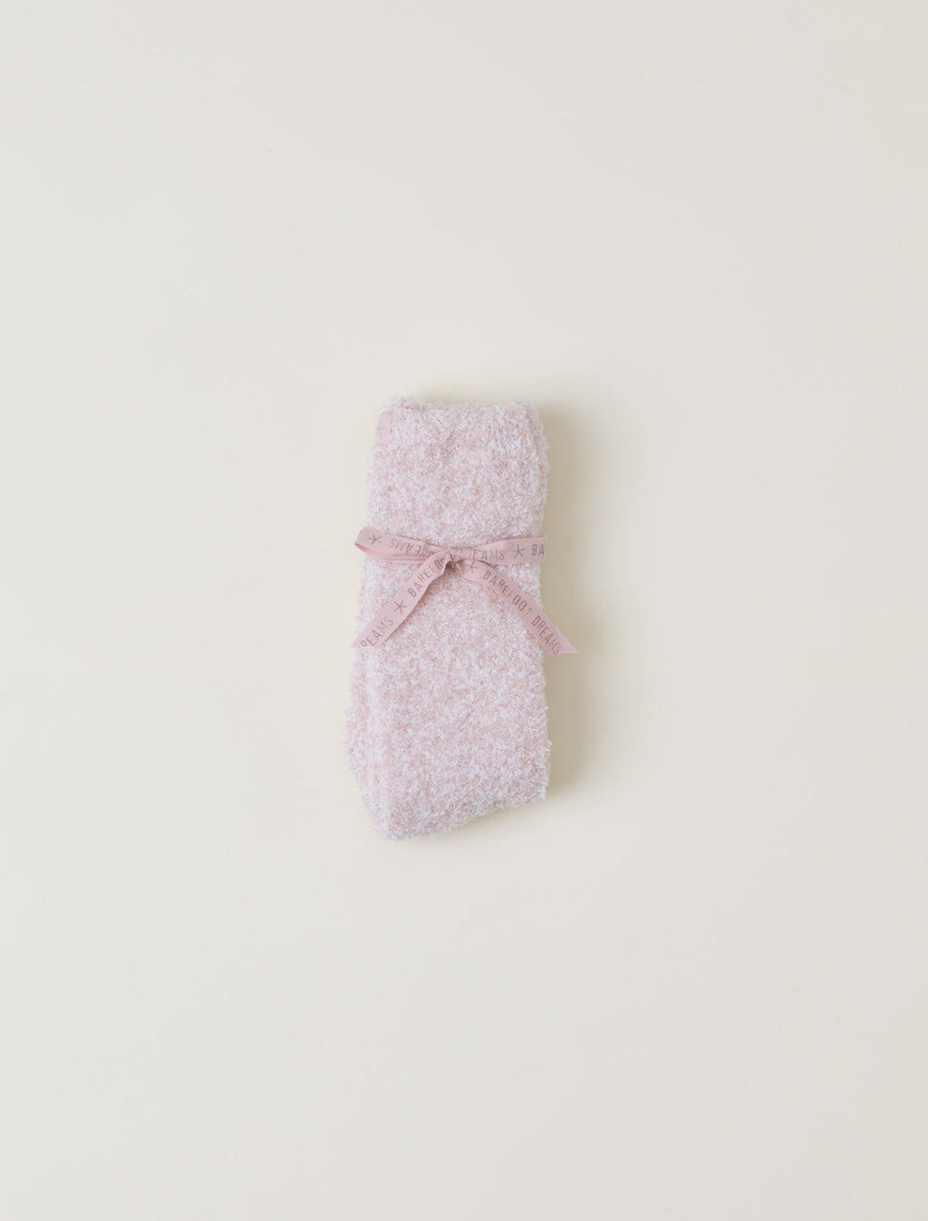 Barefoot Dreams Women's Cozychic Heathered Socks Dusty Rose/White