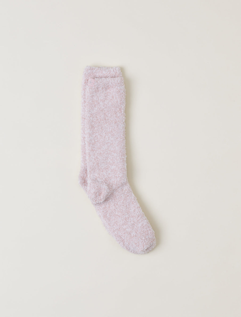 Barefoot Dreams Women's Cozychic Heathered Socks Dusty Rose/White