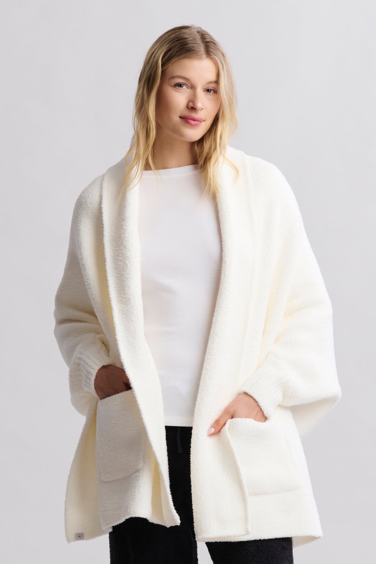 Barefoot Dreams Enveloppe couverture Cozychic pour femme Perle