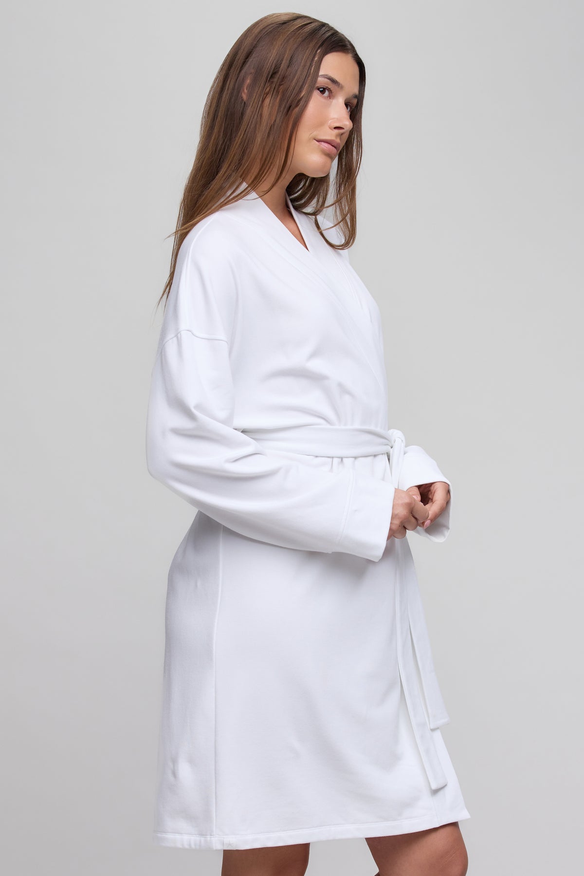 Barefoot Dreams Women's Brushed Luxe Lounge Robe Sea Salt