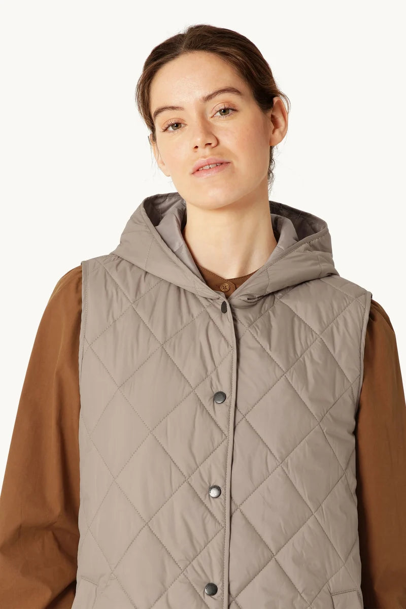Ilse Jacobsen Quilted Long Vest