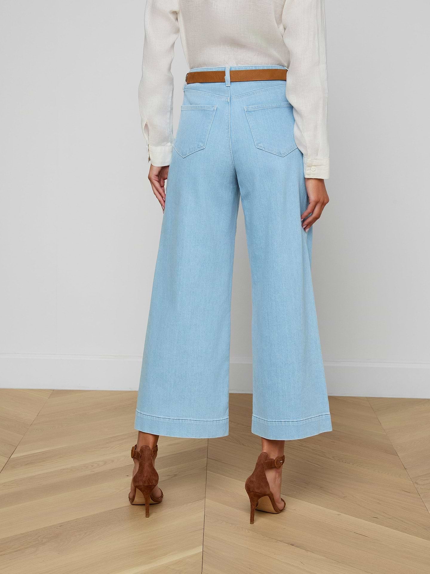 L'Agence Houston HR Crop Seam Wide Bayridge