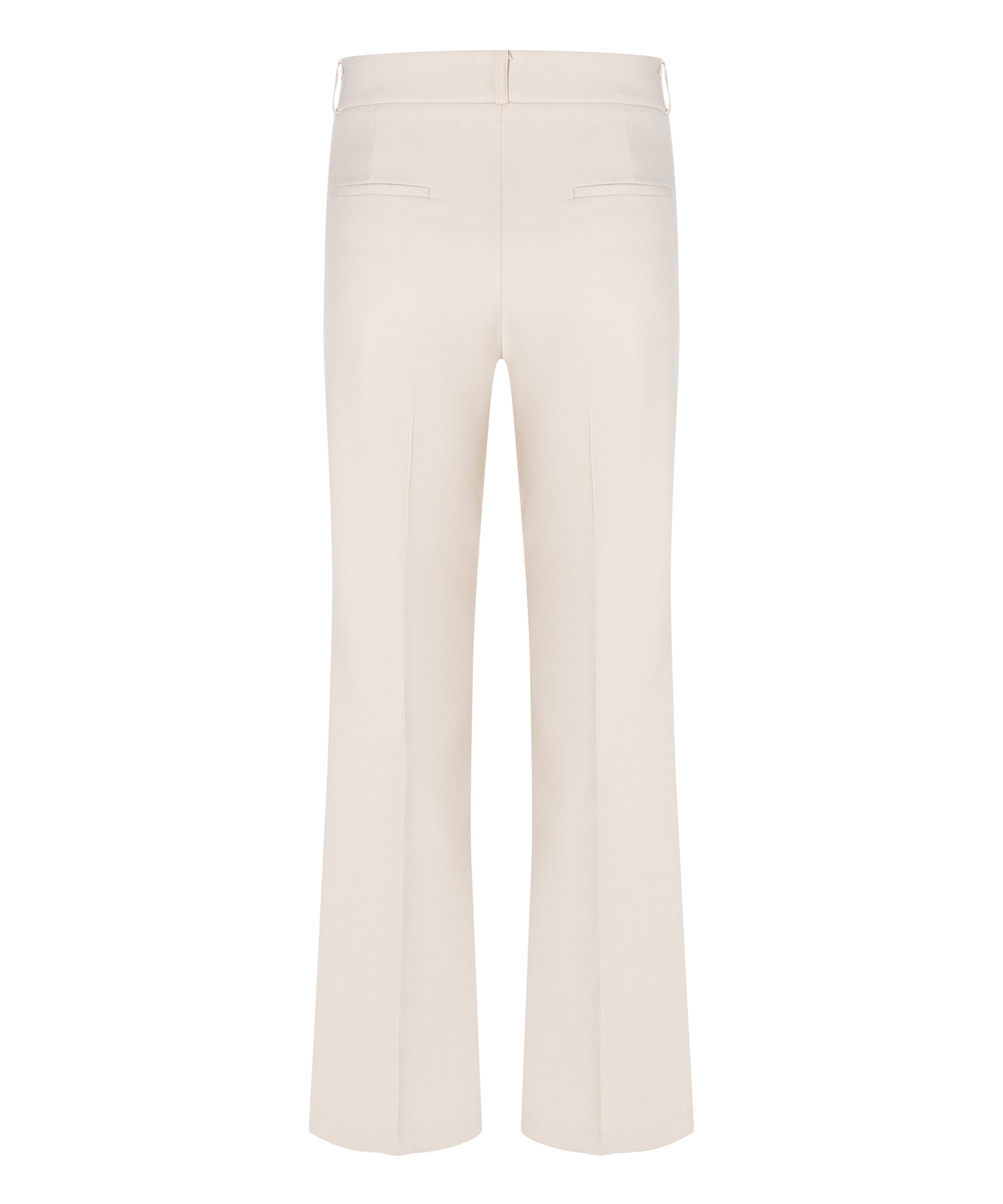 Cambio Fawn Flap Pocket Gold Chain Tailored Trousers Oat