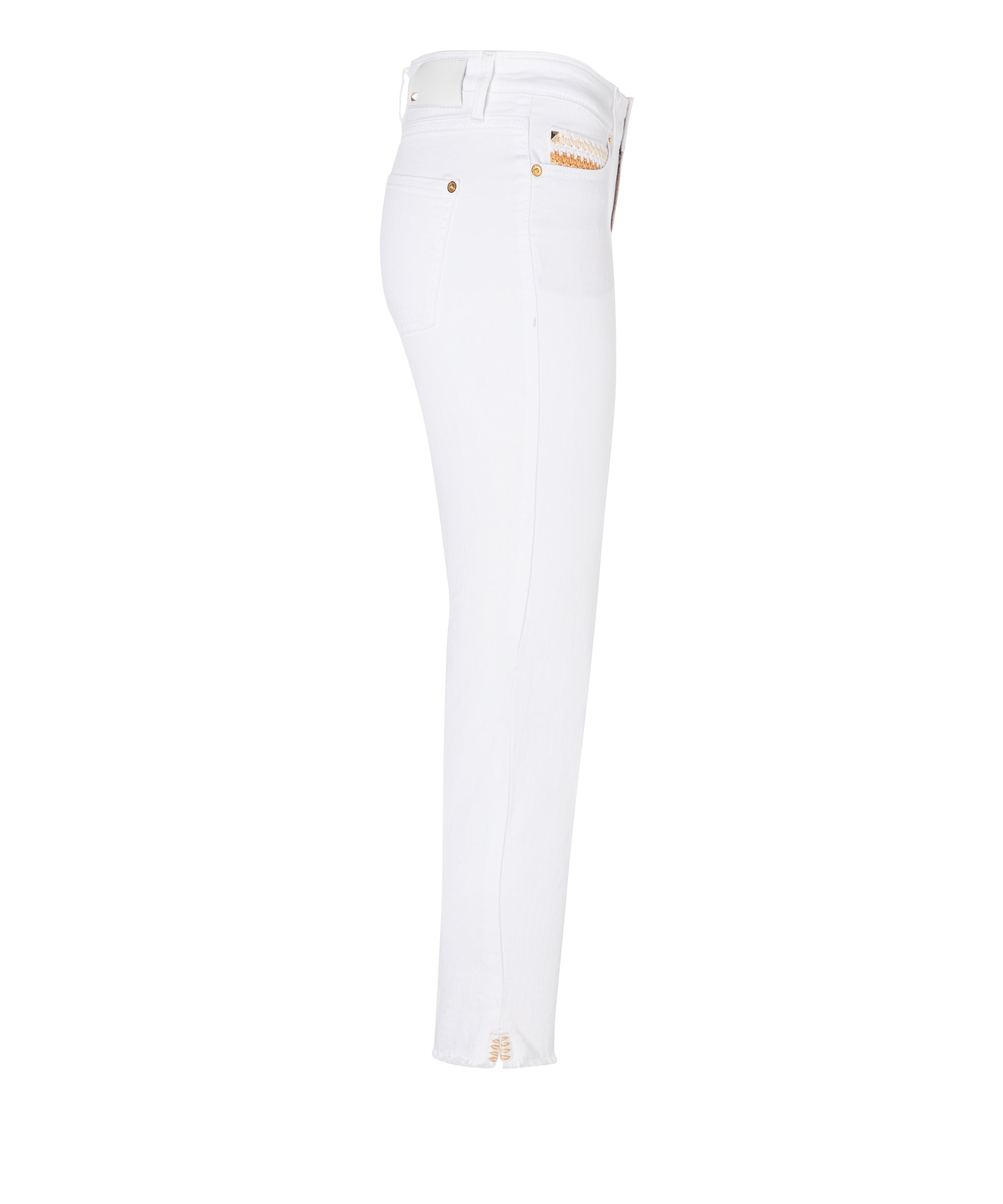 Cambio Piper Short Jean - White