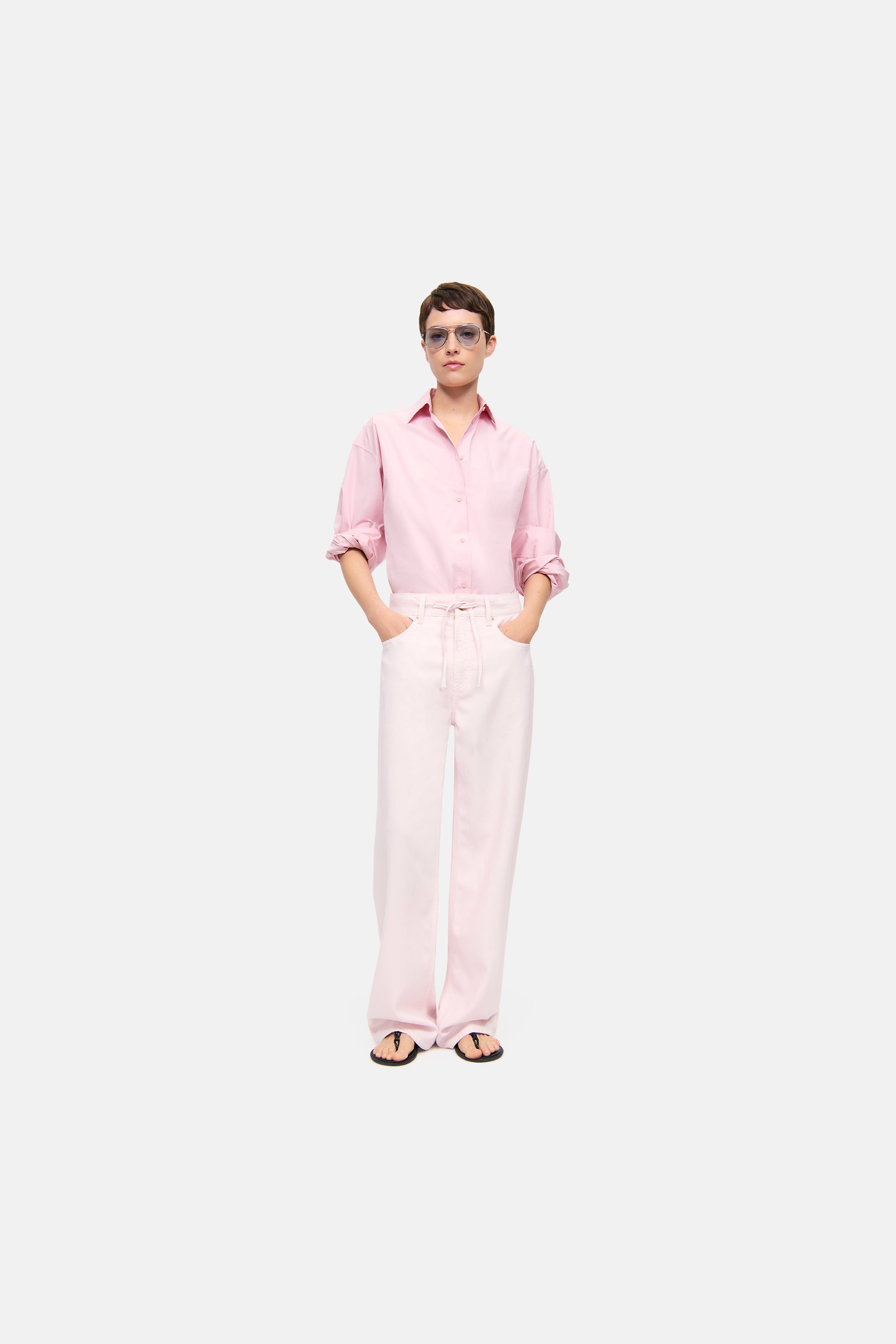 Cambio Baggy Pant Blush Dust