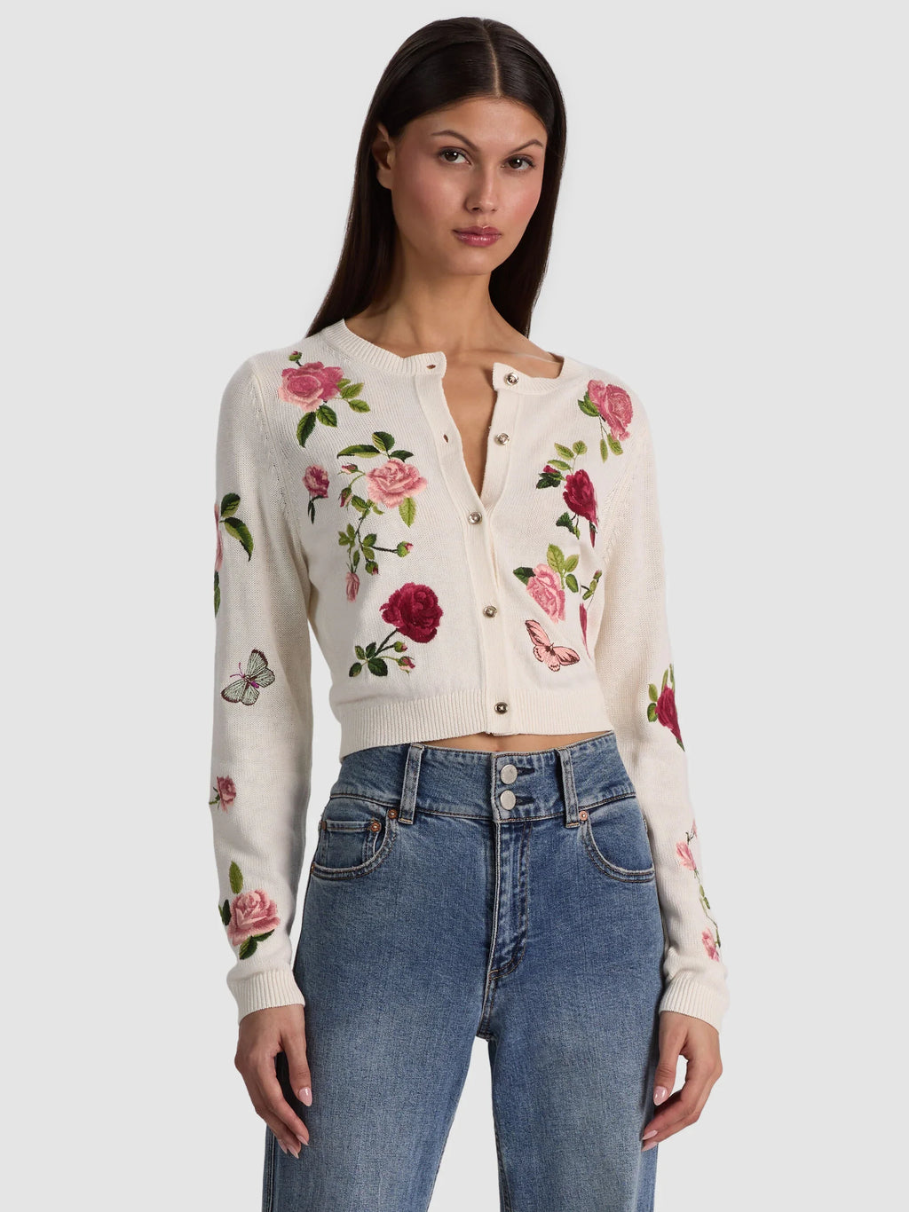 Alice + Olivia Dollie Cardigan - Off White