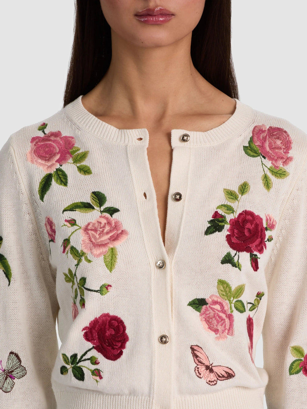 Alice + Olivia Dollie Cardigan - Off White