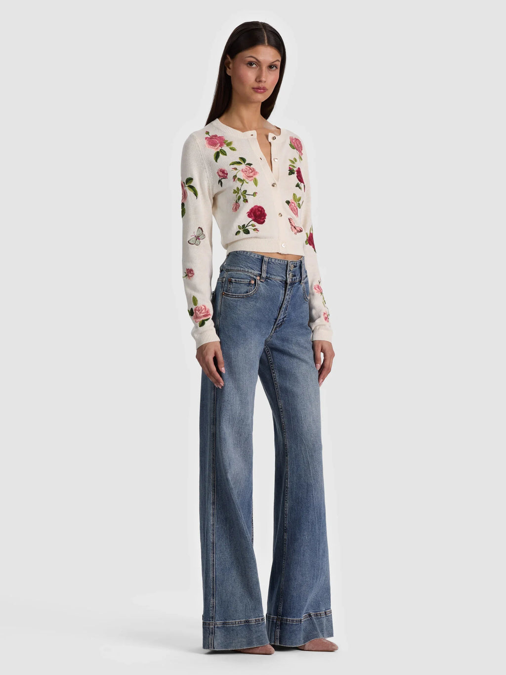 Alice + Olivia Dollie Cardigan - Off White