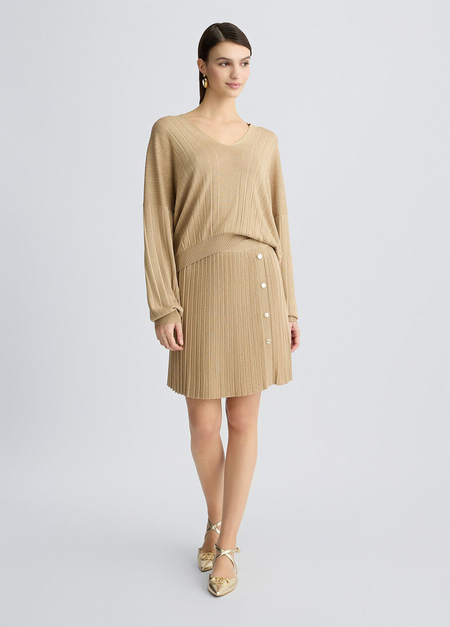 Liu Jo Knit miniskirt with button detail – Collection 1640