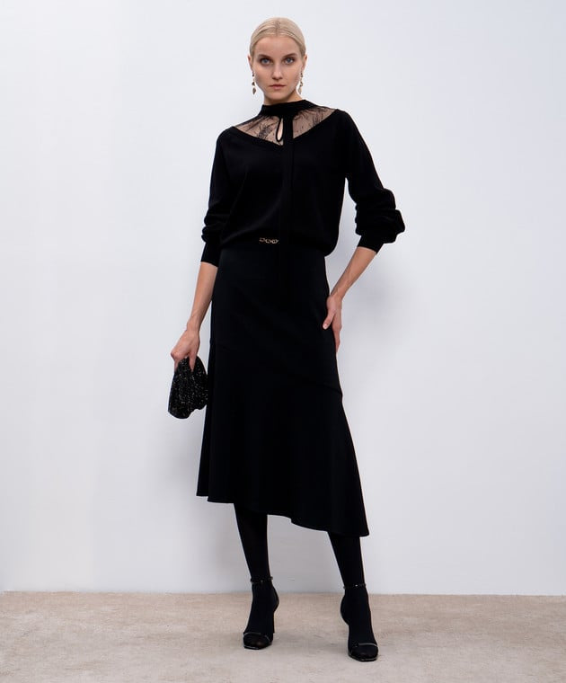 Twinset Midi Skirt With Oval T Chain