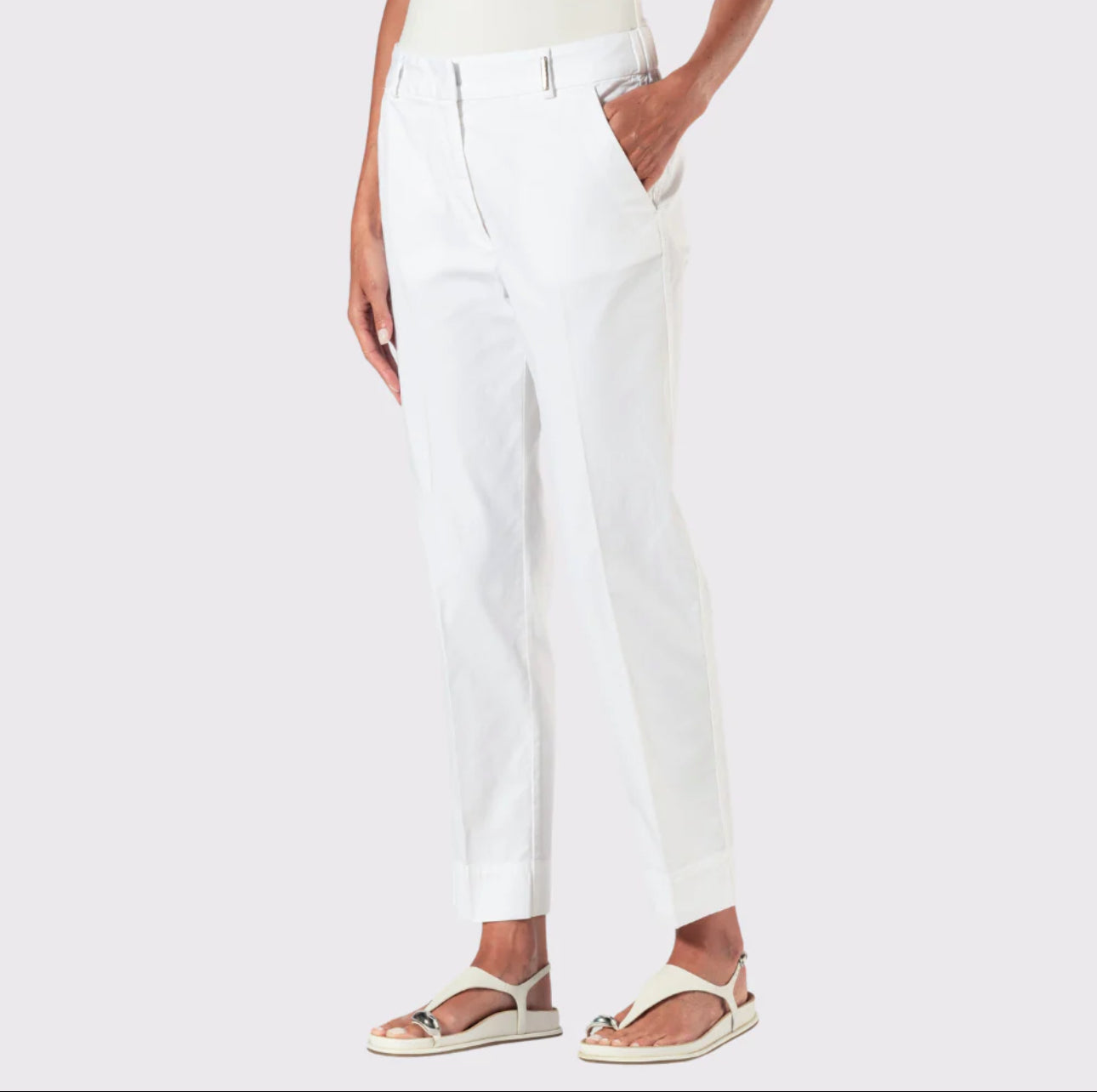Tonet Garment Wide Pants - White