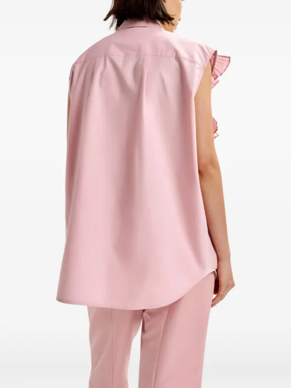 Essentiel Antwerp Jeendarlene Only Frills Shirt Seashell Pink