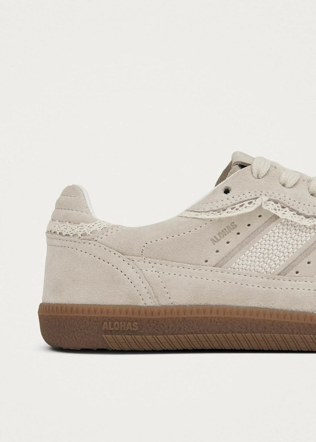 Tb.490 Crochet Leather Sneakers - Crochet Cream