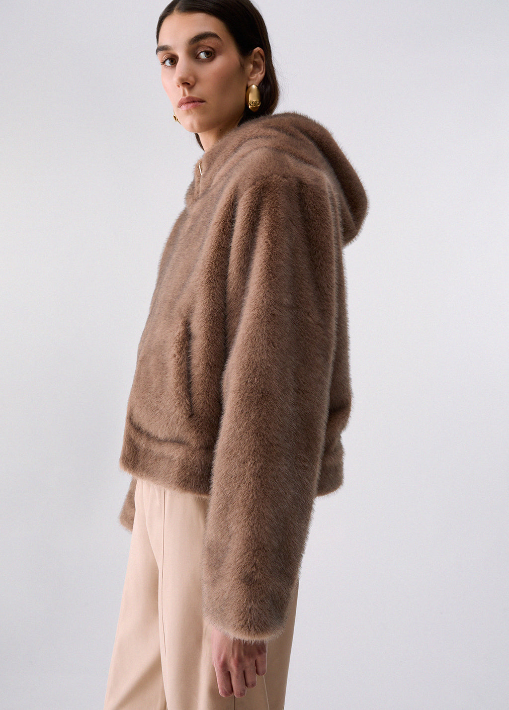 Veste teddy réversible Liu Jo Sport - Light Glace/Beige